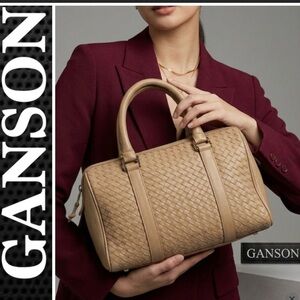 Ganson Leather Boston Bag